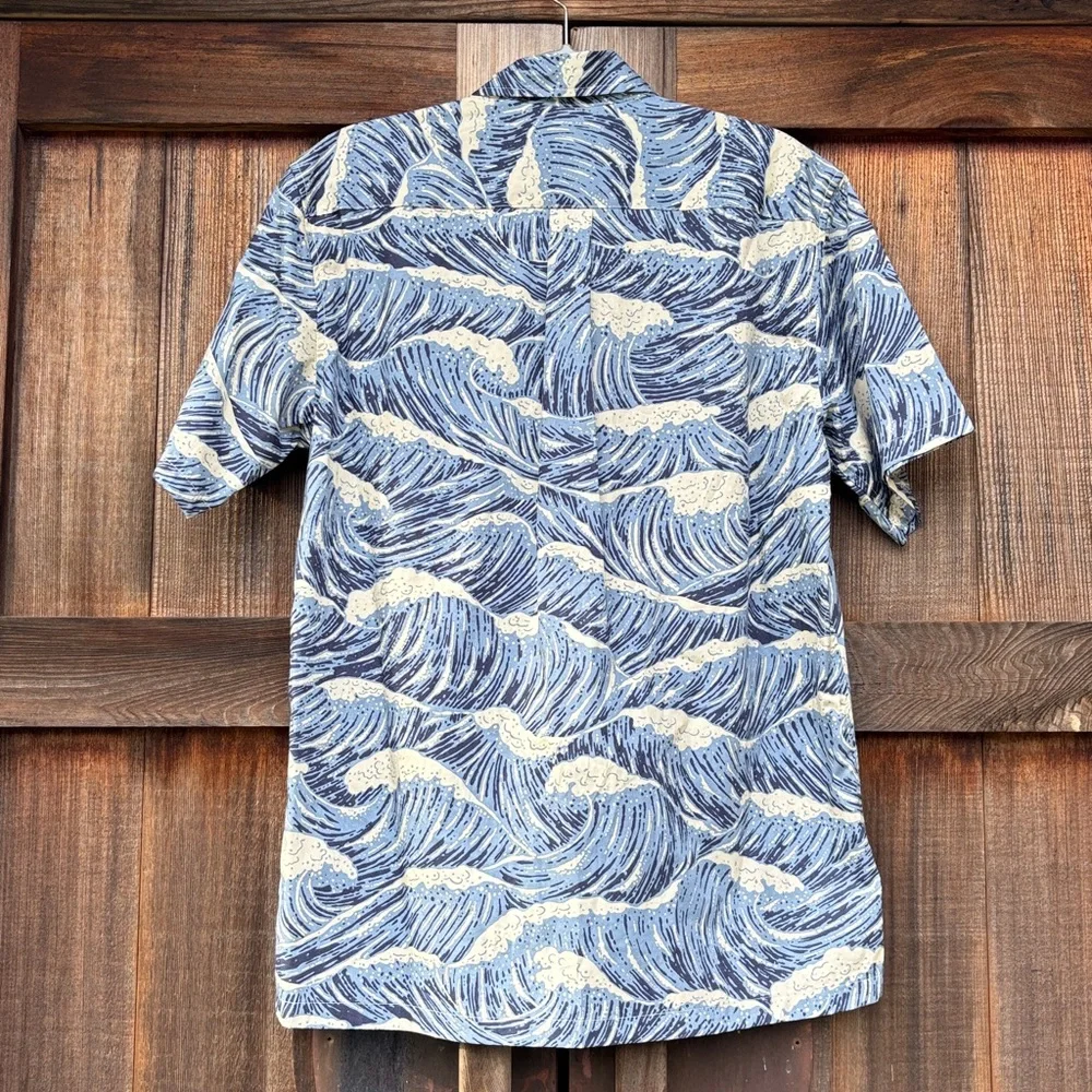 Cooke Street Ocean Wave Print Shirt - Picture 7 of 12